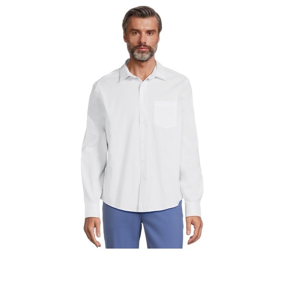White Button Down Long Sleeve - Picture 1 of 8
